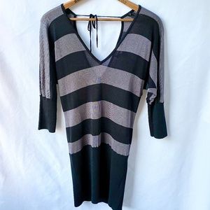 Bebe Sheer Striped Dress